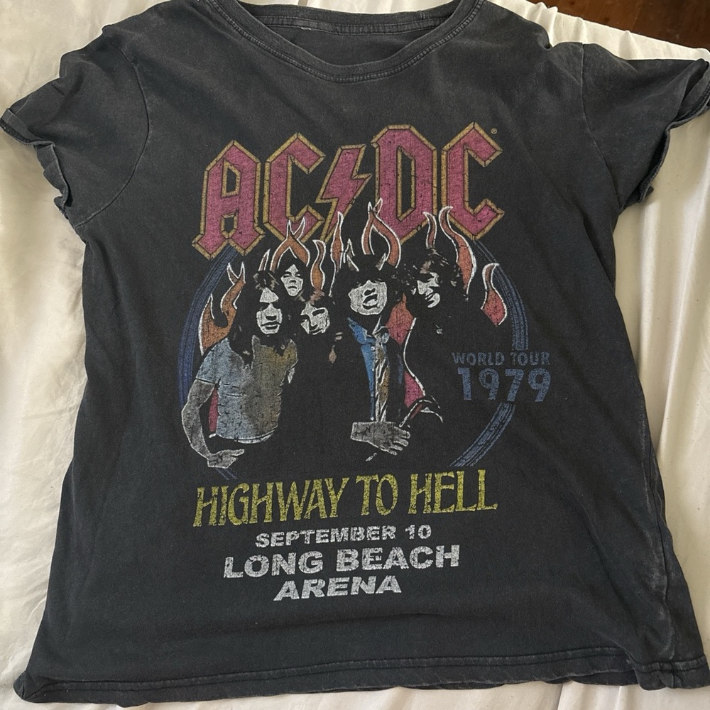 AC/DC Charcoal Graphic Tee